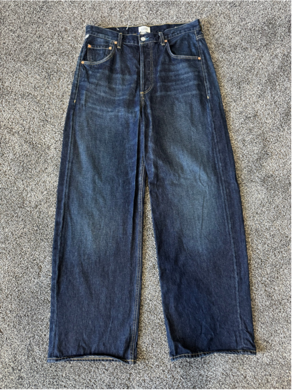 Women's Citizens of Humanity Ayla Baggy Dark Blue Jeans Sz 29 - Picture 5 of 16